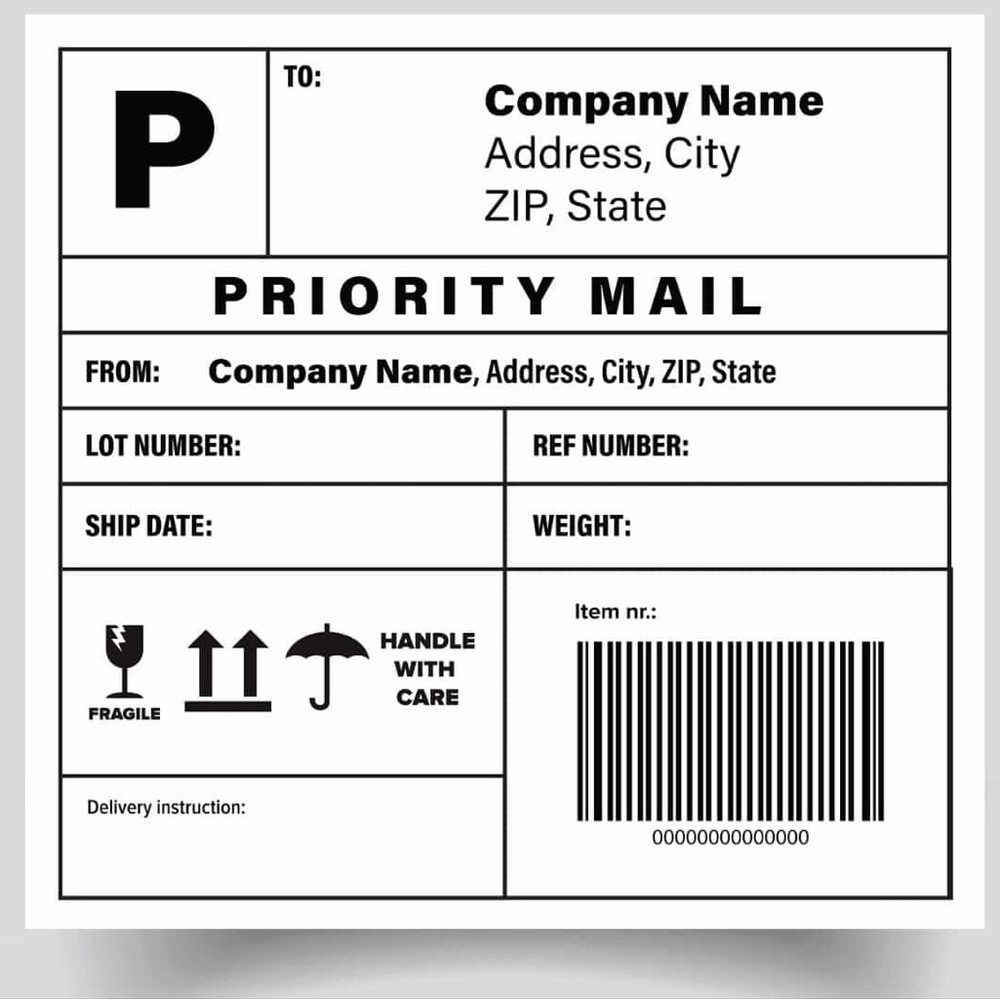 Extra Shipping Label